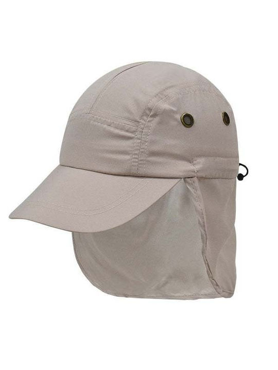Stamion Kids' Hat Jockey Fabric Sunscreen Beige