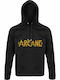 Hoodie Unisex, Organic " Arcane ", Black