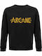 Hanorac unisex, organic " Arcane ", negru