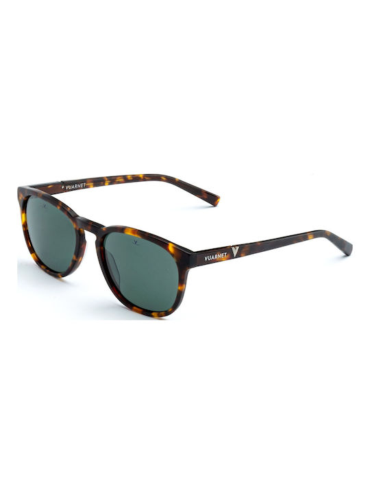 Vuarnet Sunglasses with Brown Tartaruga Plastic Frame and Polarized Lens VL162200141622