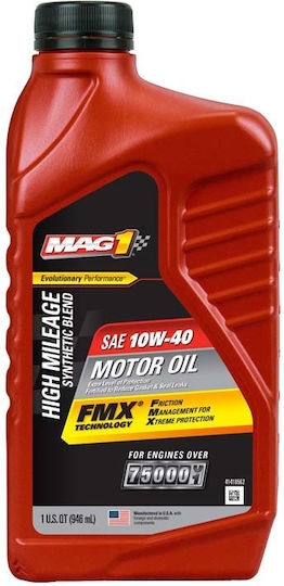 MAG1 High Mileage Semi-Synthetic Car Oil 10W-40 0.946lt