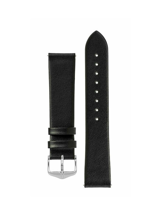 Hirsch Toronto Leather Strap Black 16mm