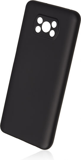 Naxius 1.8mm Задна корица Силикон 1.8мм Черен ( Poco X3 NFC / X3 Pro)