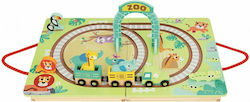 Tooky Toys Zoo Set with Train made of Wood for 3++ Years