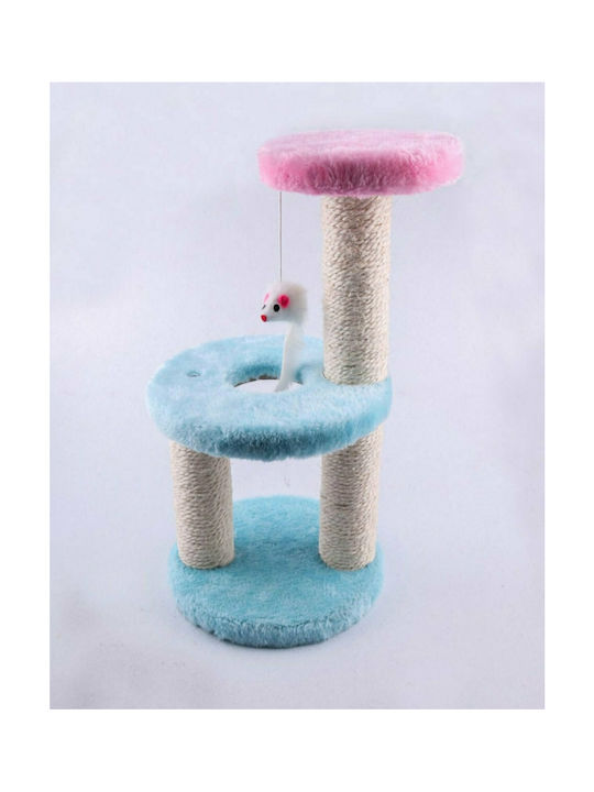 Cat Tree Ονυχοδρόμιο Γατόδεντρο Μπλε 3 επιπέδων 19x20x37εκ.