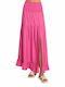 Desiree Maxi Skirt in Fuchsia color