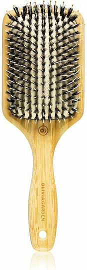 Olivia Garden Bamboo Touch Flat Brush Brush Hair for Hair Styling