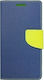 Fancy Book Δερματίνης Navy/Lime (Galaxy S20 Ultra)