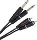 Plugger Cable 2x 6.3mm male - 2x RCA male 3m (PLUCABBRM0JMM3M00EAS)