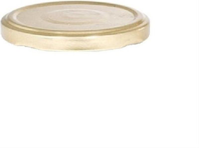 Deckel für Aufbewahrungsbehälter aus Metall 8.2cm in Gold Farbe 1Stück