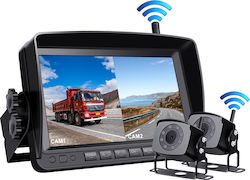 Wireless Waterproof Car Reverse Camera with Screen and Night Vision for