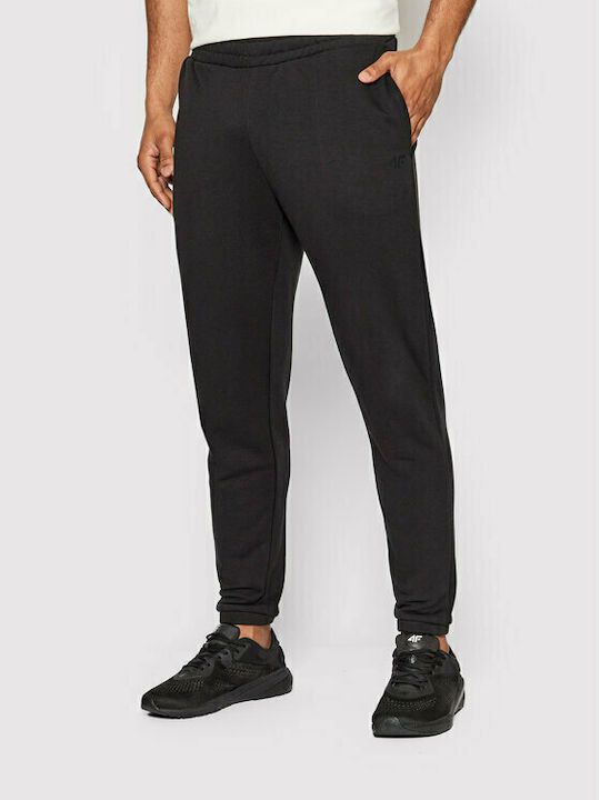 4F Men's Sweatpants with Rubber Black