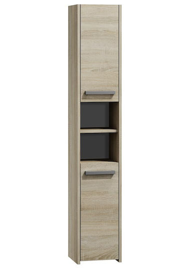 Topeshop S30 Dulap Coloana Pentru Baie Pe Pardoseală M30xA30xÎ170cm Sonoma
