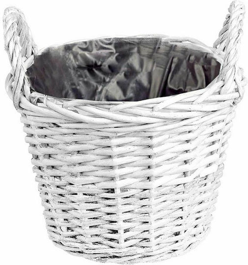 JK Home Decoration Διακοσμητικό Καλάθι Κήπου Ψάθινο 29x20cm 29x20εκ. 50031