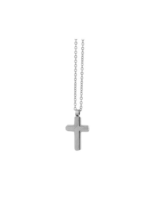 Visetti Men's Cross from Steel with Chain