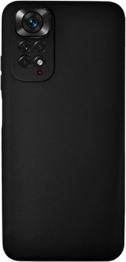 Vivid Matte Back Cover Σιλικόνης Μαύρο (Redmi Note 11 / 11S 4G)