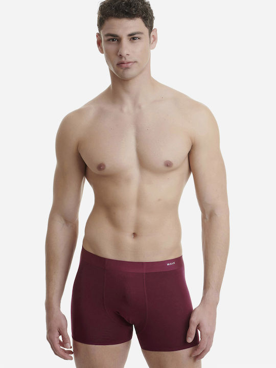 Walk Herren Boxershorts Burgundisch 1Packung