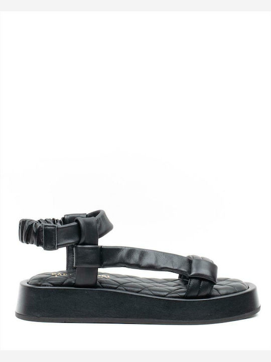 Paola Ferri Leather Women's Flat Sandals Flatfo...
