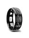 Steel hypoallergenic ring black