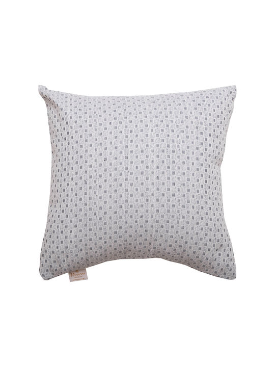 Viopros Decorative Pillow Case 3017 from 100% Cotton Grey 42x42cm.