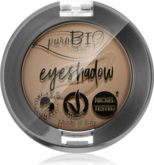 puroBio Cosmetics Compact Fard De Pleoape În Formă Solidă Cu Culoare Bej