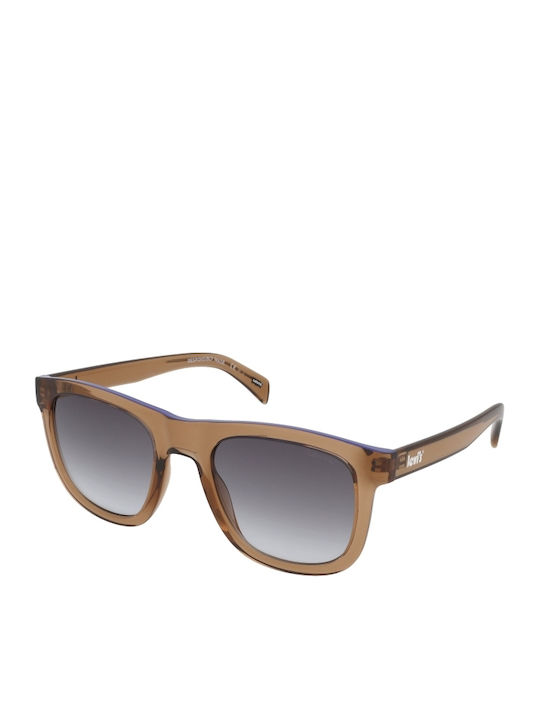 Levi's Unisex Sunglasses with Brown Plastic Fra...