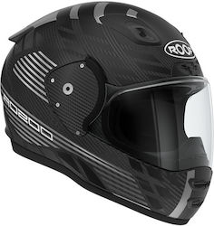 Roof RO200 Speeder Matt Black - Steel Motorradhelm Volles Gesicht ECE 22.05 1090gr