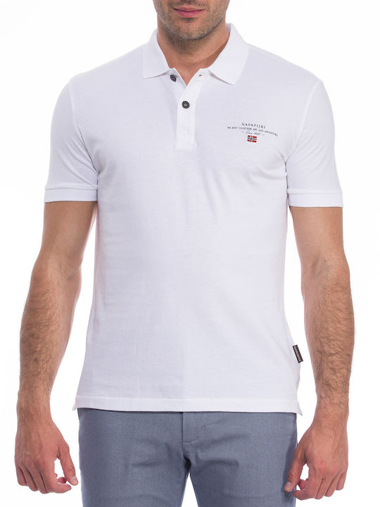 Napapijri Elbas Polo T-shirt Λευκό
