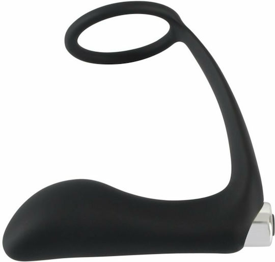 You2Toys Black Velvets Vibrating Ring & Plug Black