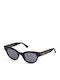 Skechers Women's Sunglasses with Black Plastic Frame and Black Polarized Lens SE6100 01D