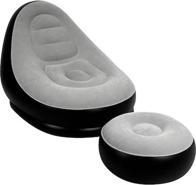 Inflatable Lounge Chair Gray 130cm