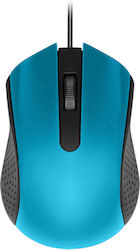 De Tech Wired Mouse Blue