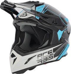Acerbis Impact Carbon Motocross Helmet 940gr White/Blue 23424.893