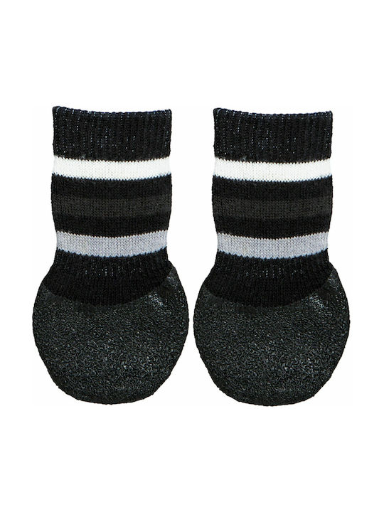 Trixie Socks Dog Non-Slip Black in Black Color