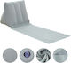 Beach Mat Plastic Gray 138x48cm