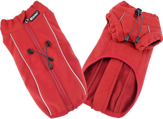 Pet Interest Active Outdoor Кучешки палта Флийс / Водоустойчиво Червен Medium с дължина на гръбчето 24 см. 5206-M