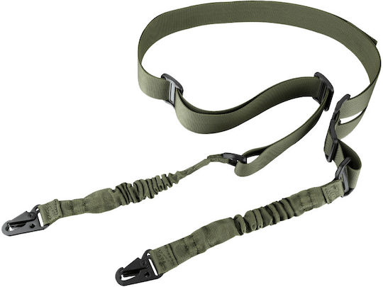 Amomax Gun Sling Two-Point with HK Clips in Khaki color AM-DS01OG