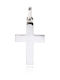 Skaras Jewels Men's White Gold Cross 14K