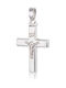 Skaras Jewels Men's White Gold Cross 14K with the Crucified