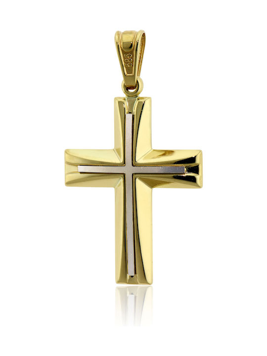 Skaras Jewels Herren Gold Kreuz 14K