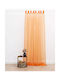 Pennie Curtain with Tab Top Emily Orange 300x280cm