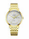 Windsor Men's Watch 37mm Battery with Stainless Steel Bracelet Gold