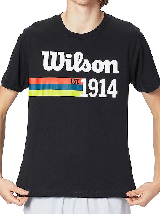 Wilson WRA805001 Ανδρική Μπλούζα Μαύρη