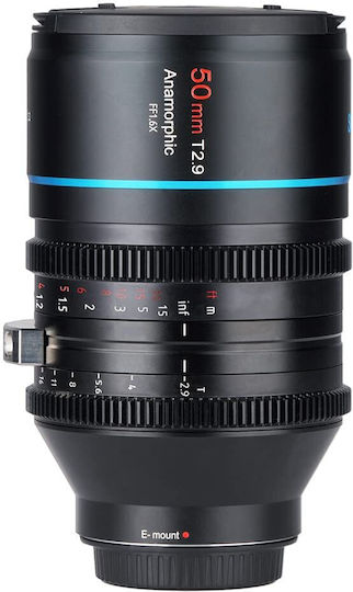 Full Frame Φωτογραφικός Φακός 50mm T2.9 1.6x Anamorphic Standard Zoom για Sony E Mount Μαύρος