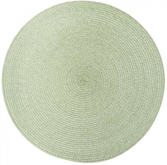 Atmosphera Platzdeckchen Rund Stoff Grün 38cm 1Stück