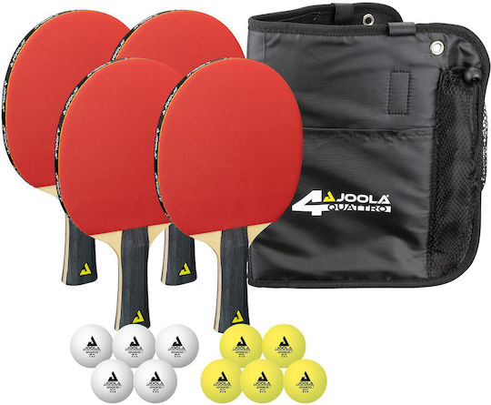 Joola Quattro Σετ Ρακέτες Ping Pong για Αρχάριους Παίκτες