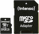 Intenso Performance microSDXC 512GB Clasa 10 U1 UHS-I cu adaptor