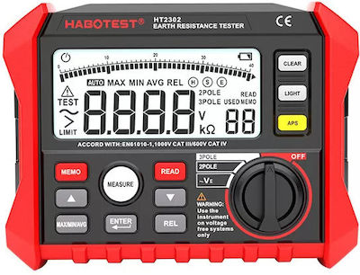 Habotest HT2302 Ψηφιακός Μετρητής Γείωσης