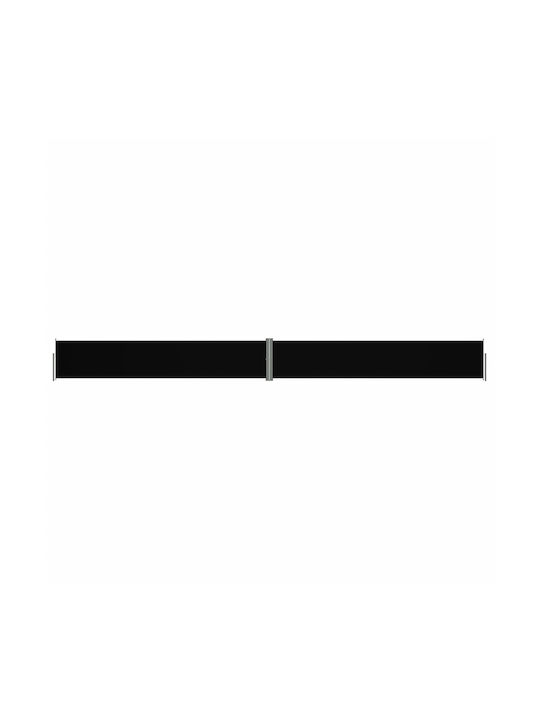 vidaXL Rulou lateral de umbrire Grădină Negru x11.7m