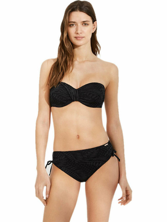 Set Bikini με Ελαφριά Ενίσχυση Μαύρο
